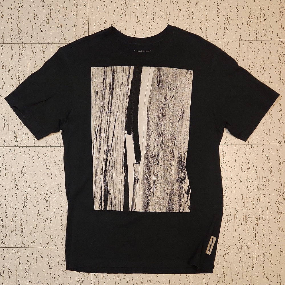 Patagonia Black Mountain Climbing Full Graphic Spellout T-Shirt